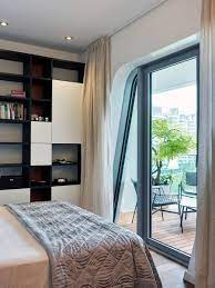 Apartments Small Bedroom Design Ideas With White Coverbed Also Bedding With Wooden Shelves Also White Small Master Bedroom Guest Bedrooms Bedroom With Balcony