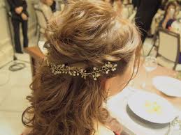 ii wedding1125 instagram お色直し後の髪型 ウェディングドレスのときの三つ編みをほどいて ハーフアップにしてもらいました ㅤㅤㅤㅤㅤㅤㅤㅤㅤㅤㅤㅤㅤ そしてヘアアクセサリーは新婦母の手作りでした シンプルでナチュラルな crown fashion crown