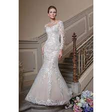 Weiße spitze plissee stehkragen langarm elegante. Brautkleid Mit Langarm Fur Jede Saison Brautfee
