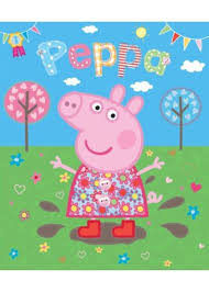 Little peppa fans will love the beautiful design that features peppa and george pig, emily elephant and candy cat on a pretty pale pink background patterned with butterflies, flowers and hearts. Peppa Pig House Wall Stickers Novocom Top