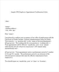 Letter With Probation Period Appointment Months Semioffice Com Confirmation Letter Lettering Appointments