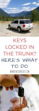 We may earn commission from links on this page, but we only recommend products we back. Keys Locked In The Trunk Here S What To Do
