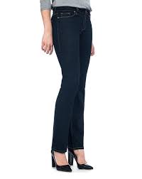 nydj marilyn straight dark denim jeans