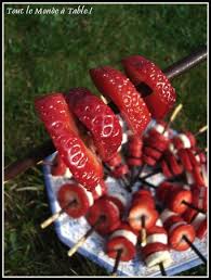 Brochettes Mikado De Fruits Frais D Eleonora Pour Les Petits Gourmands Tout Le Monde A Table Idee Anniversaire Fruits Frais Brochette