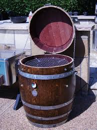 Wine Barrel Electric Smoker By Winebarrelwoodcraft On Etsy 650 00 Wine Barrel Wine Barrel Furniture Barrel
