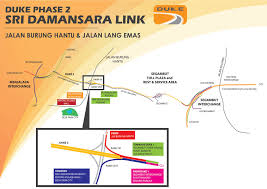 Duke 1 urban highway operating at above traffic estimates. Sri Damansara Link Duke Highway
