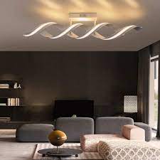 Moderne deckenlampen für ein modernes zuhause. Zmh Led Deckenleuchte Deckenlampe Modern 29w 96cm 3000k Warmweiss Spirale Design Aus Aluminium Fur Schlafzimmer Wohnzimmer Online Kaufen Otto