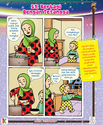 Komik Adab Berbagi Makanan Dengan Tetangga Komik Anak Komik Perawatan Anak