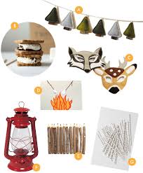 You can put set up tents, or you can put a large tent in your backyard. Camping Party Supplies