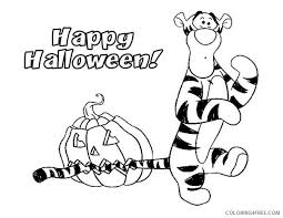 This is a search page on various things in this blog, especially about princess coloring pages, disney coloring pages, cars coloring pages, halloween coloring pages, christmas coloring pages and others, and this is the result of. Winnie The Pooh Coloring Pages Cartoons Happy Halloween With Tigger Printable 2020 6969 Coloring4free Coloring4free Com