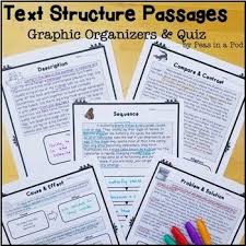 Text Structures These Nonfiction Text Structure Passages And Graphic Organizers Are Des Text Structure Worksheets Informational Text Structures Text Structure