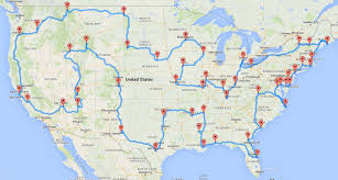 Driving north on hwy a1a to st. This Map Shows The Quickest And Ultimate Road Trip Across America