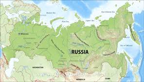 Russia Physical Map