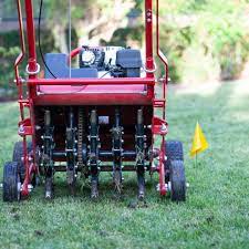 Plug aerators remove a core or plug of grass and soil from the lawn. Aerating Your Lawn In The Winter Cardinal Lawns