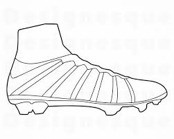 Black And White Soccer Cleats Clipart Soccer Cleat Outline Svg Soccer Cleat Svg Cleats Svg Soccer Etsy In 2020 Svg Soccer Cleats Sewing Clipart