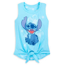 Disney Tank Top For Women Stitch Fashion Light Blue Alt