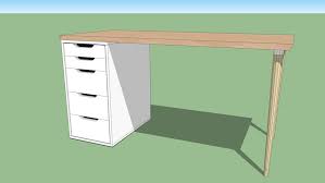The ikea linnmon/alex desk to be exact. Ikea Alex Linnmon Custom 3d Warehouse