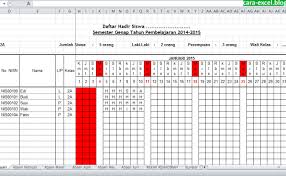 Contoh Format Absensi Karyawan Harian Cara Membuat Absensi Cute766