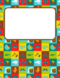 Free Printable Earth Science Binder Cover Template Download The Cover In Jpg Or Pdf Format At Htt Binder Covers Binder Cover Templates Binder Covers Printable