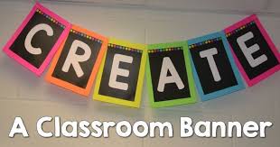 How To Make A Classroom Banner Classroom Banner Chalkboard Classroom Chalkboard Classroom Decor