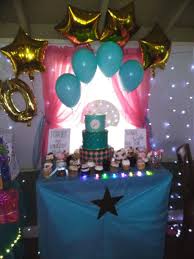 Birthday Cake Table Decoration At Home Pin By Jeanette Eubanks On Natalie S 10th Birthday 10th Birthday Table Decorations Birthday