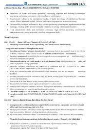 In the united states, the curriculum vitae is used almost exclusively when one is pursuing an academic job. Export Manager Resume Pdf June 2021