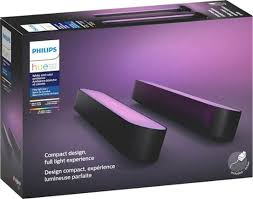 Philips Hue Play White Color Ambiance Smart Led Bar Light 2 Pack Multicolor 7820230u7 Best Buy Hue Philips Bar Lighting Philips Hue Lights