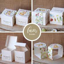 Personalized Square Baby Shower Favor Boxes Pack Of 5 Boxes Baby Shower Favor Boxes Baby Shower Favors Box Template