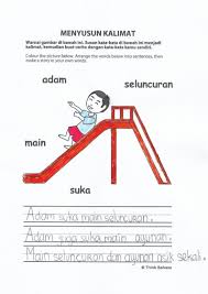 Lote Primary Indonesian Class Teaching Resources Indonesianprintable Printable Handou Sight Word Sentences Sentence Building Activities Word Sentences