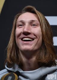 Photo: Clemson Tigers QB Trevor Lawrence at Media Day for College National  Championship