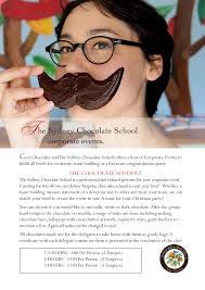 The Sydney Chocolate School corporate events.