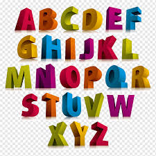 Over the past few decades, printing technology has evolved into 3d printing. Alphabet Letter 3d Computer Graphics Font Color 3d Stereoscopic Letter Alphabet Color Splash English 3d Computer Graphics Png Pngwing