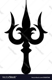 Obat wasir khasiat daun jarum. Trishula Trident Of God Shiva Vector Image On Vectorstock In 2021 Shiva Shiva Tattoo Design Trident