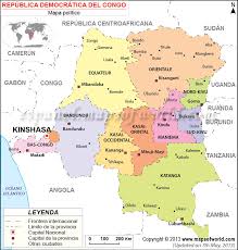 La mujer bonita, la luna llena). Mapa De La Republica Democratica Del Congo