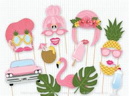 Flamingo Photo Booth Props Pink Photobooth Props Flamingo Etsy Flamingo Birthday Party Flamingle Party Flamingo Birthday