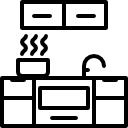 Add coconut milk, vanilla, lemon juice, salt, and cinnamon and process until smooth, about 5 minutes, scraping down sides of bowl as needed. Kitchen Icons 33 766 Free Vector Icons