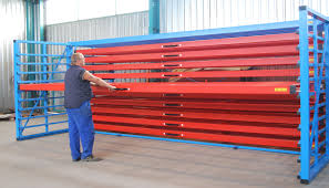 Allowing access to selective stock. Metal Sheet Rack Horizontal Eurostorage Storage Sheets And Profiles
