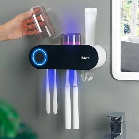 UV Toothbrush Sanitizer Holder Wall Mount