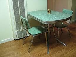 formica table and chairs aqua..oval