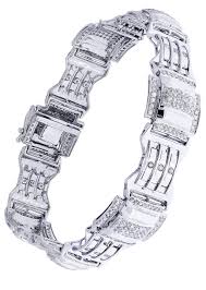 Shop for quality men's bracelet designs in gold or platinum and diamonds. Mens Diamond Bracelet White Gold 3 04 Carats 27 99 Grams Frostnyc