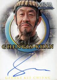 Xena The Quotable Xena George Kee Cheung as Ghengis Kahn Autograph Card A49 