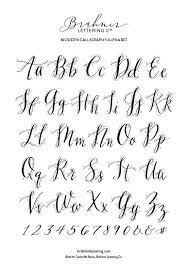 After looking online for some free printable modern calligraphy practice sheets i came up short. Modern Calligraphy Alphabet Free Calligraphy Worksheets Brahmin Lettering Co