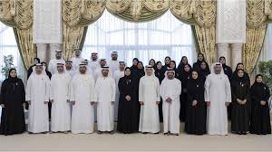 Hazza bin Zayed meets Al Ain community and officials