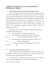  bagi mengawalselia atau melarang; Jabatan Keselamatan Dan Kesihatan Pekerjaan