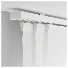 Vidga Triple Curtain Rail White Ikea Sliding Curtains Curtain Rails Ikea Panel Curtains