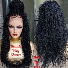 Black And Burgundy Bohemian Box Braids Boho Box Braid Wig Coco Frontal Etsy Box Braid Wig Braids Wig Curly Hair Styles Naturally