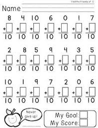 Friends Of Ten Flash Cards And Timed Tests Make 10 Kids Math Worksheets Addition Flashcards 2nd Grade Math Worksheets