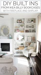 Diy Eingebaute Bucherregale Von Ikea Billy Bucherregale Mit Kamin In 2020 Bookshelves Built In Ikea Billy Bookcase Living Room Bookcase