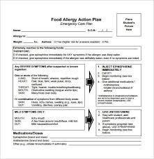 Doc Pdf Free Premium Templates Allergy Action Plan Emergency Action Plans Allergies