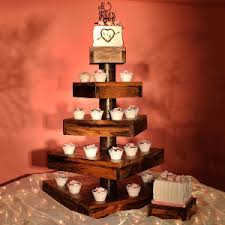 View in gallery rustic cupcake stand wedding wood dessert bar tier large wood cake base walnut hollow basswood country round. Tiered Cupcake Stands And Serving Trays Av Party Rental